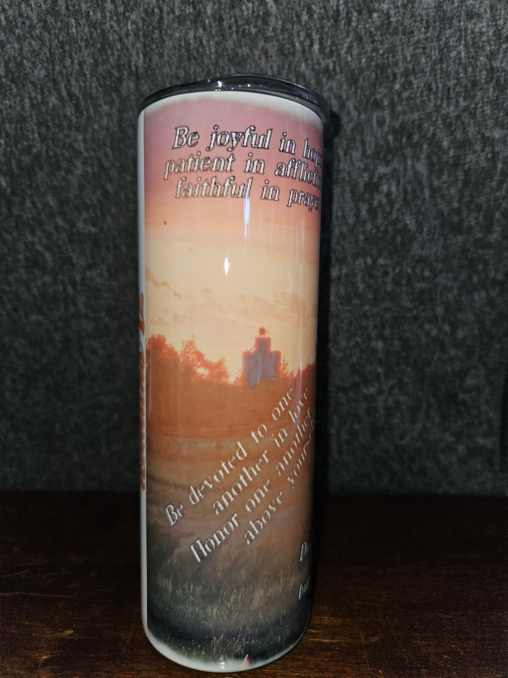 Romans 12 Travel Mug (contains flaw)