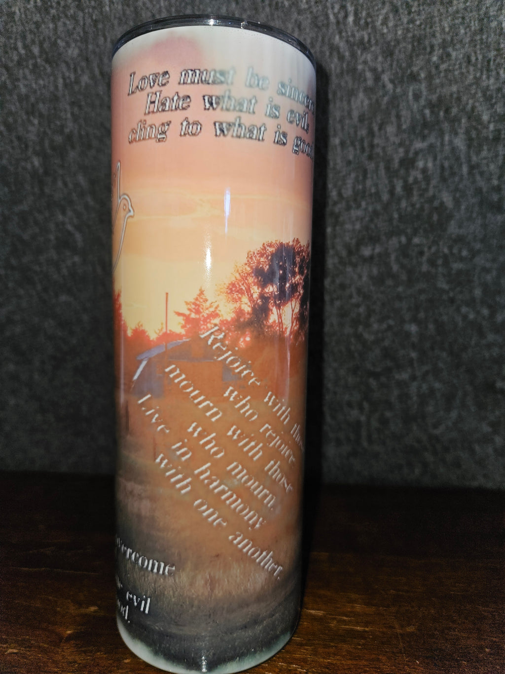 Romans 12 Travel Mug (contains flaw)