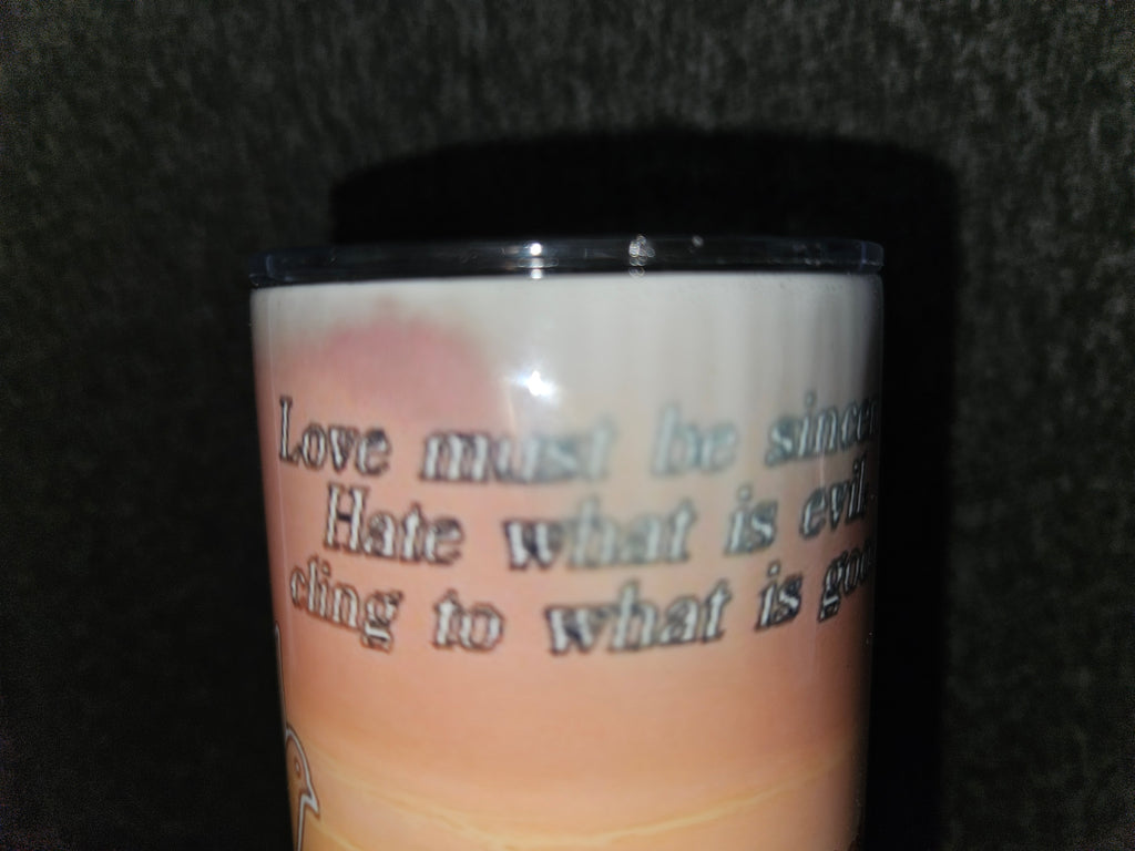 Romans 12 Travel Mug (contains flaw)