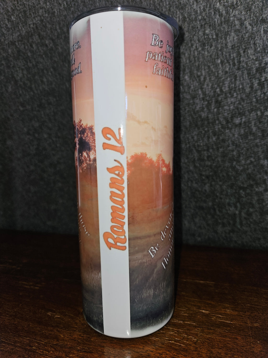 Romans 12 Travel Mug (contains flaw)