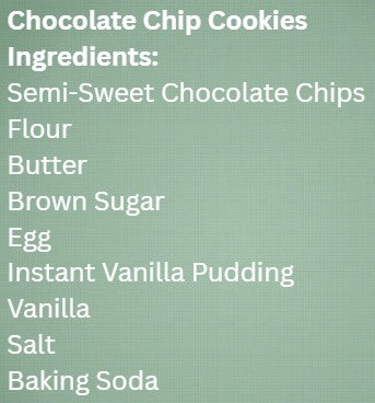 Chocolate Chip Cookies - Dozen